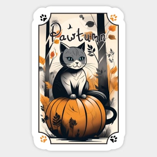 Pawtumn Plaque Sticker